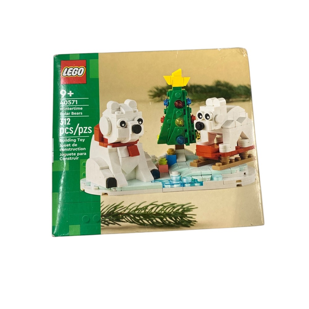 LEGO‎ 40571 Wintertime Polar Bears Seasonal Christmas Building Set 312 Pcs